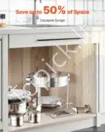 Apvalus marmitas, 2 vnt., 4,7 L, sidabrinė spalva - Image 3