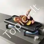 Apverčiama ketaus grilio keptuvė su BBQ danga – 492 x 218 mm - Image 8