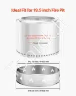 Atraminis stovas ugniakurui, 40,8 x 9,9 cm - Image 2