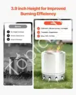 Atraminis stovas ugniakurui, 40,8 x 9,9 cm - Image 3