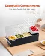 Atšaldytas padėklas maistui, 4 skyriai - Image 4