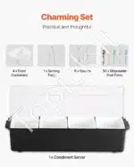 Atšaldytas padėklas maistui, 4 skyriai - Image 5