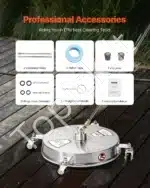 Aukšto slėgio plovimo įrenginio paviršiaus valiklis, 395 mm - Image 6