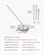 Aukšto slėgio plovimo įrenginio paviršiaus valiklis, 395 mm - Image 7