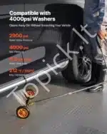 Aukšto slėgio plovimo įrenginys automobilių dugnui plauti, 415 mm - Image 3