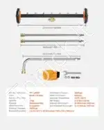 Aukšto slėgio plovimo įrenginys automobilių dugnui, 590 mm - Image 7