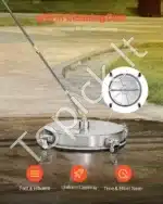 Aukšto slėgio plovimo įrenginys paviršiams valyti su 4 ratais, 465 mm - Image 2