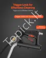 Aukšto slėgio plovimo įrenginys paviršiams valyti su 4 ratais, 535 mm - Image 3