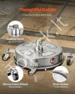 Aukšto slėgio plovimo įrenginys terasoms ir grindiniui, 325 mm, 4000 PSI - Image 5