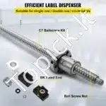 Aukštos kokybės Rutulinis Sraigtas RM1605 1000 mm CNC Staklėms - Image 3