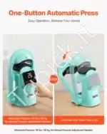 Automatinis terminis presas kepuraitėms, 350 W, žalias - Image 2