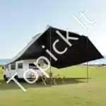 Automobilio šoninė markizė 100 x 70 cm | PU2000, UV50 apsauga - Image 8