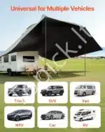 Automobilio šoninė markizė 100 x 70 cm | PU2000, UV50 apsauga - Image 2