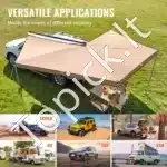 Automobilio šoninė markizė 270° | 2,5 m aukštis, ištraukiama, UV50+ apsauga - Image 5