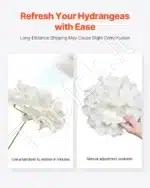 Baltos dirbtinės hortenzijos, 65 vnt. - Image 4