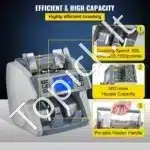 Banknotų skaičiavimo aparatas su nominalų atpažinimu, mišrių kupiūrų skaičiuoklis - Image 5