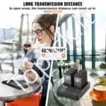 Belaidis restorano kvietimų signalas su 10 klientų kvietimo įrenginių | Vibracija & LED indikatorius | 400 m diapazonas - Image 5