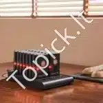 Belaidis restorano kvietimų signalas su 16 klientų kvietimo įrenginiais | Vibracija & LED indikatorius | 500 m diapazonas - Image 8