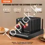 Belaidis restorano kvietimų signalas su 16 klientų kvietimo įrenginiais | Vibracija & LED indikatorius | 500 m diapazonas - Image 2