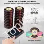 Belaidis restorano kvietimų signalas su 20 klientų įrenginių | Vibracija & LED indikatorius | 500 m diapazonas - Image 3