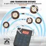 Belaidis restorano kvietimų signalas su 20 klientų įrenginių | Vibracija & LED indikatorius | 500 m diapazonas - Image 5