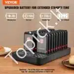 Belaidis restorano kvietimų signalas su 20 klientų kvietimo įrenginiais | Vibracija & LED indikatorius | 400 m diapazonas - Image 2