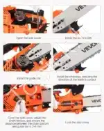 Benzininis grandininis pjūklas, 25 cm, 25 cm³, 1,02 AG - Image 6