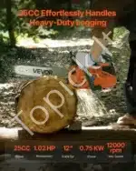 Benzininis grandininis pjūklas, 25 cm, 25 cm³, 1,02 AG - Image 2