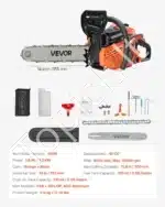 Benzininis grandininis pjūklas, 35,5 cm, 40 cm³, 1,8 AG - Image 8