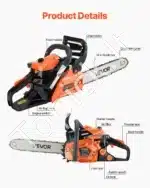 Benzininis grandininis pjūklas, 35,5 cm, 40 cm³, 1,8 AG - Image 3