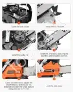 Benzininis grandininis pjūklas, 35,5 cm, 40 cm³, 1,8 AG - Image 6