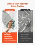 Berėmė dušo sienelė voniai, 86.4x139.7 cm - Image 3