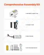 Bešepetėlis 1800 W 48 V nuolatinės srovės variklio rinkinys su valdikliu – 4500 aps./min - Image 5