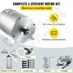 Bešepetėlis 48V 1800 W DC variklis su įkrovikliu ir pedaliniu valdikliu - Image 4