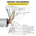 Bešepetėlis 48V 1800 W DC variklis su įkrovikliu ir pedaliniu valdikliu - Image 5