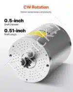 Bešepetėlis 72 V 3000 W nuolatinės srovės variklio rinkinys su valdikliu ir droseliu – 4900 aps./min - Image 5
