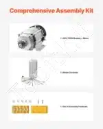 Bešepetėlis 750 W 48V elektrinio dviračio konversijos rinkinys – 2700 aps./min, 2,5 N·m sukimo momentas - Image 4