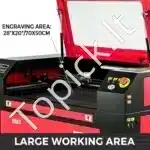 CO2 lazerinio graviravimo staklės, 60 W, 70 x 50 cm - Image 4