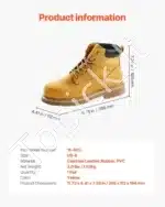 Darbo batai su plienine nosele (juodi, EU 41) - Image 7