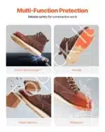 Darbo batai su plienine nosele, rudi, dydis 41 - Image 4