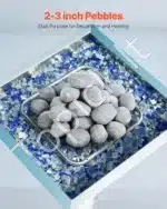 Dekoratyviniai keramikiniai akmenys ugniakurui, 30 vnt., 5,1-7,6 cm - Image 2