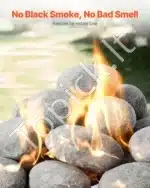 Dekoratyviniai keramikiniai akmenys ugniakurui, 30 vnt., 5,1-7,6 cm - Image 4