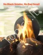 Dekoratyviniai keramikiniai akmenys ugniakurui, 6 vnt., 12,7 cm - Image 4