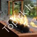 Dekoratyviniai keramikiniai akmenys ugniakurui, 6 vnt., 12,7 cm - Image 8