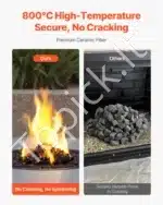 Dekoratyviniai lavos akmenys ugniakurui, 2 cm - Image 3