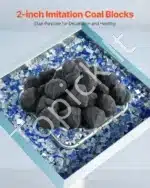 Dekoratyviniai lavos akmenys ugniakurui, 25 vnt., 5 cm - Image 2