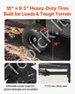 Didelės talpos sodo priekaba-karutis, 800 kg - Image 6