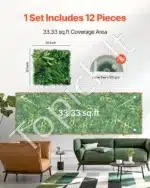 Dirbtinė augalų siena – 12 dalių rinkinys, 50 x 50 cm - Image 6