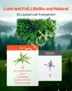 Dirbtinė augalų siena – 12 dalių rinkinys, 50 x 50 cm - Image 2