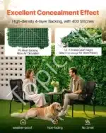 Dirbtinė augalų siena – 12 dalių rinkinys, 50 x 50 cm - Image 3